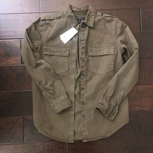Banana Republic - utility shirt XXS Petite